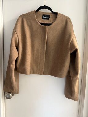 Women's Cropped Camel Jacket